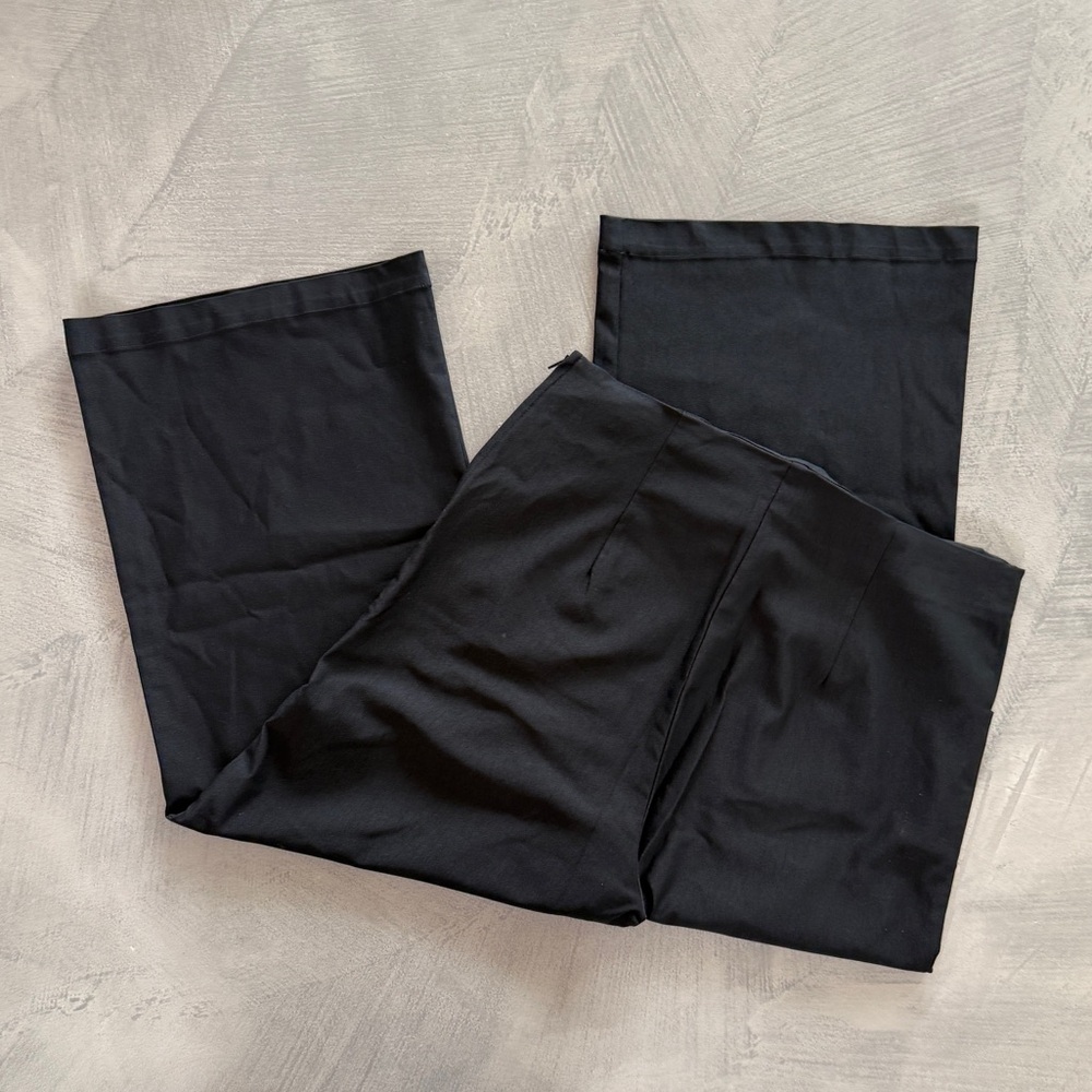 SHOP MEG Wide Leg Crop Pants - BLACK - XL - Picture 4 of 10